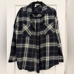 NWOT BP Navy Flannel Size Small